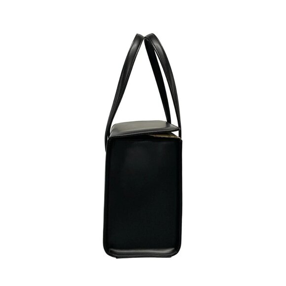 Auth Burberry's - Black Leather Handbag - Picture 4 of 10